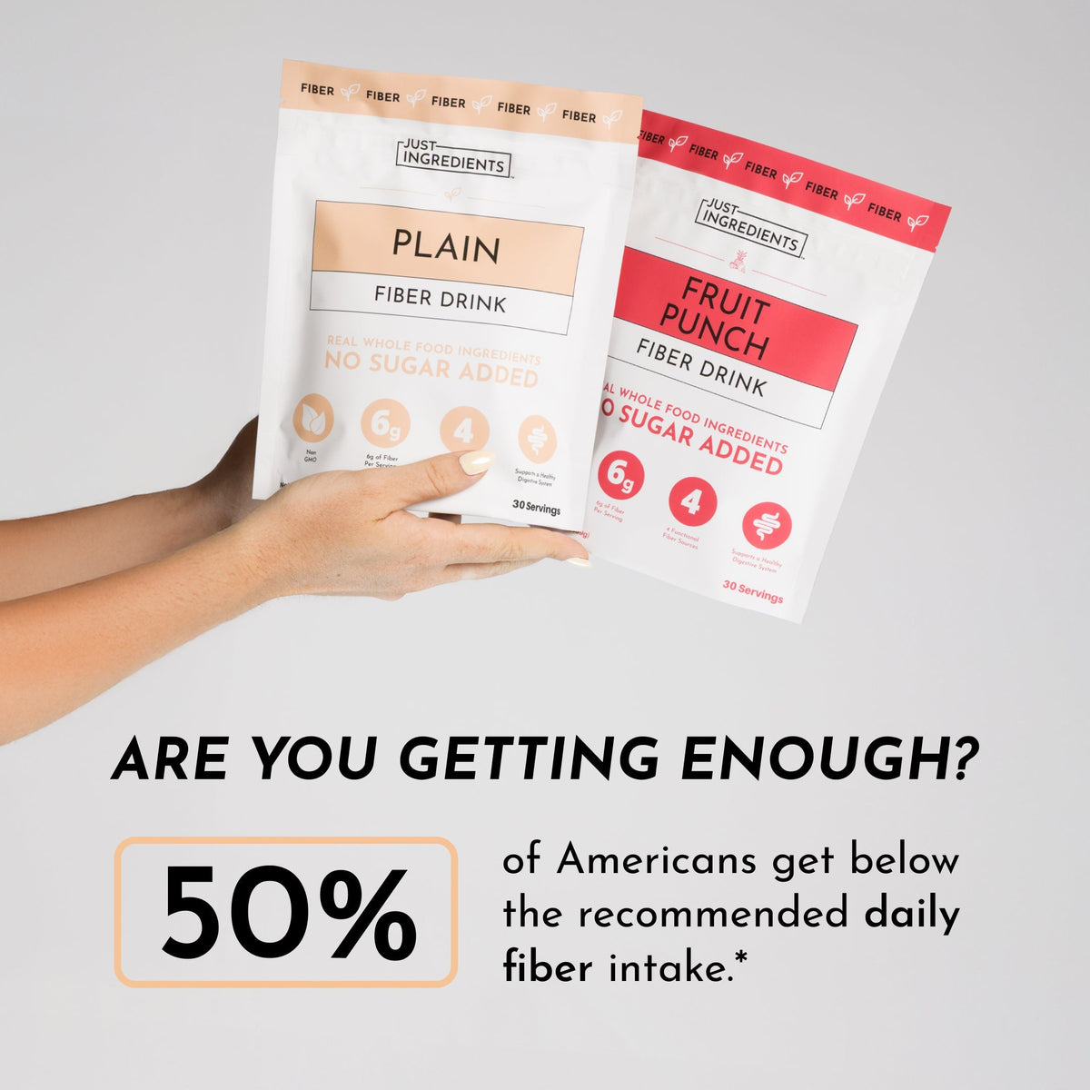 Plain Fiber Drink — 30 Servings
