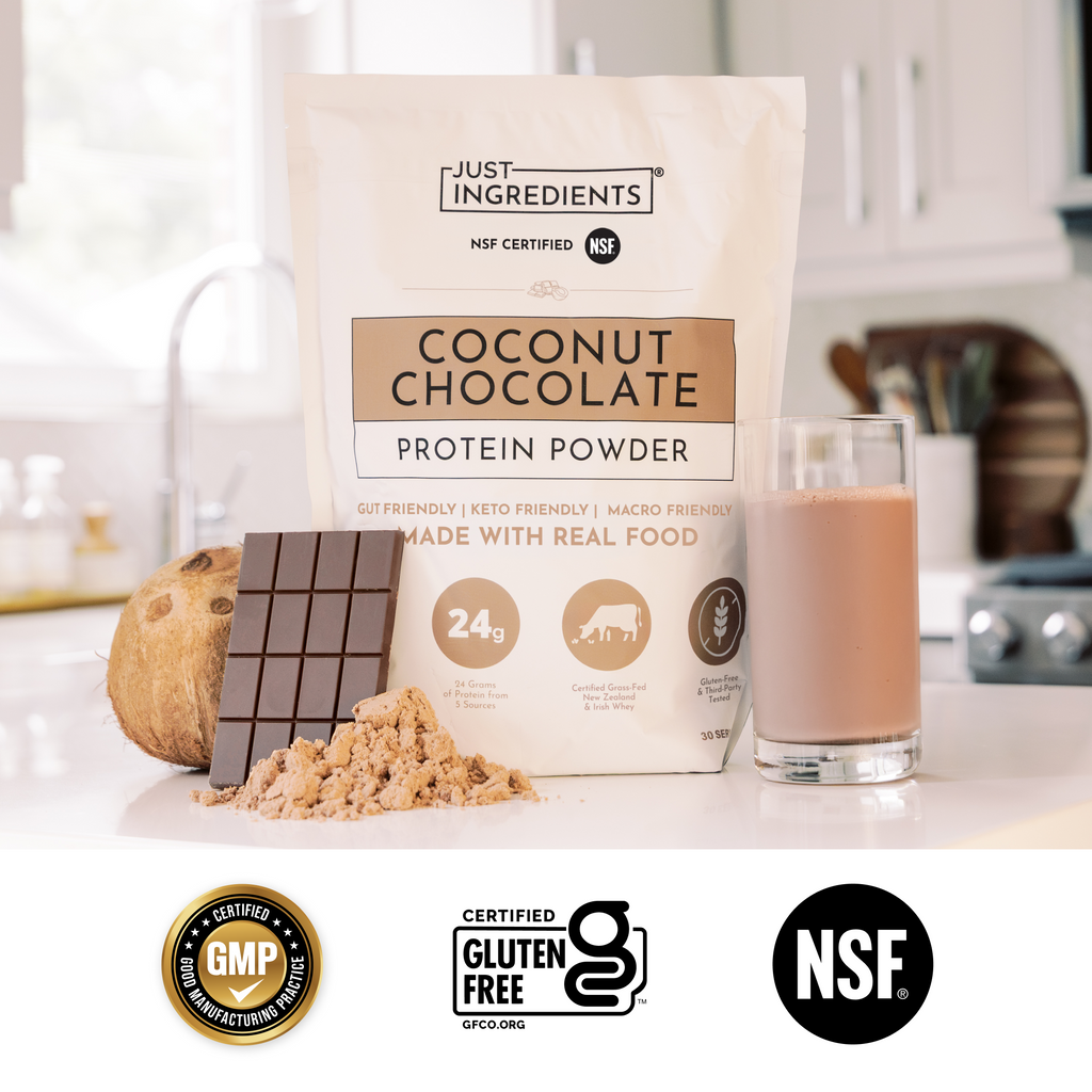 Coconut Chocolate Protein Powder - 24g Protein, Grass-Fed Whey Blend