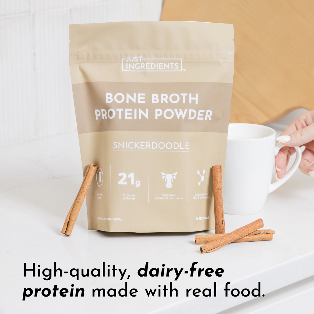 Snickerdoodle Bone Broth Protein Powder (15 Servings, 21g Protein)