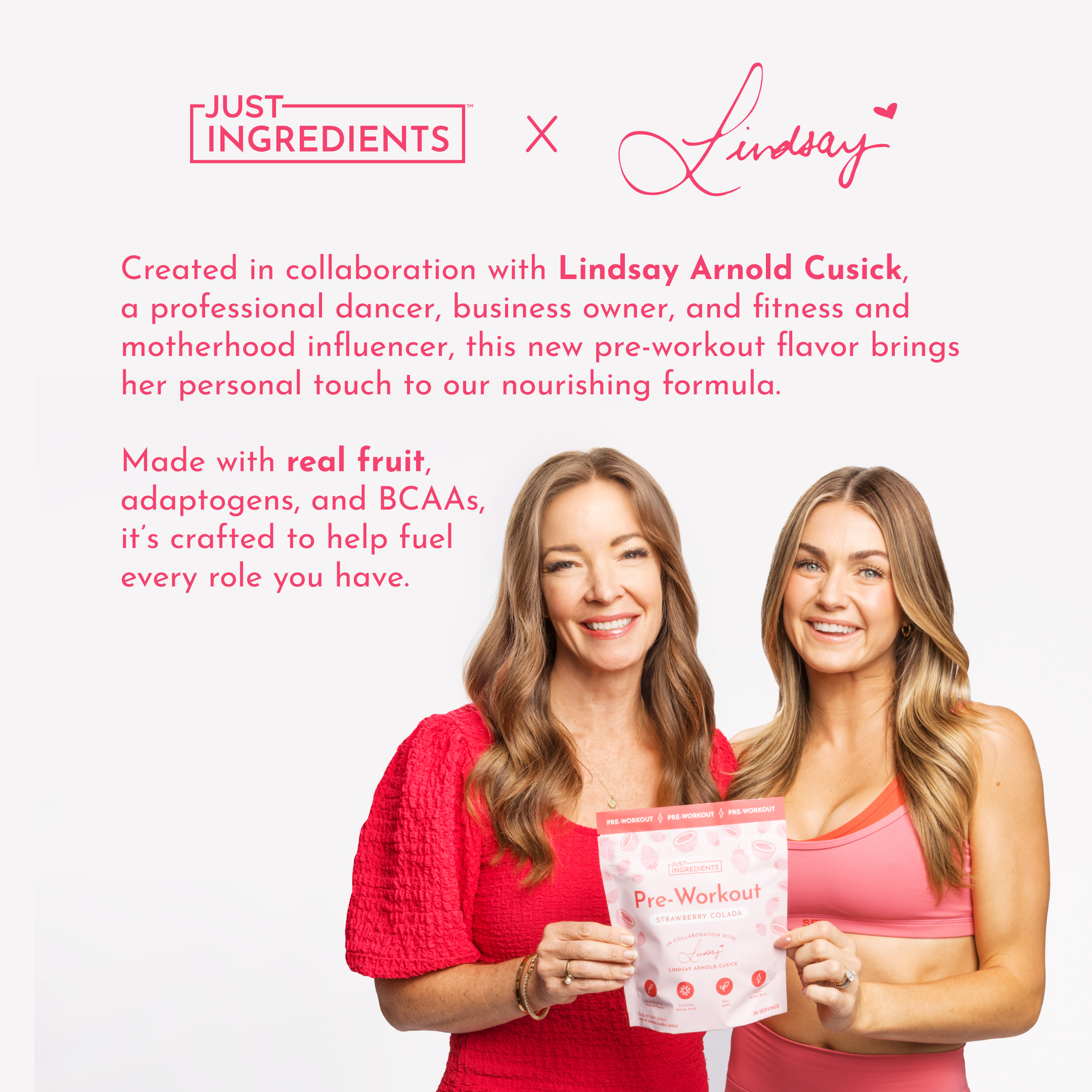 Strawberry Colada Pre‑Workout Stick by Lindsay Arnold