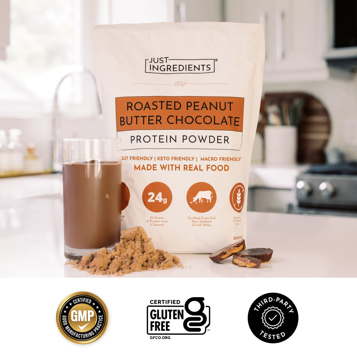 Roasted Peanut Butter Chocolate Protein Powder
