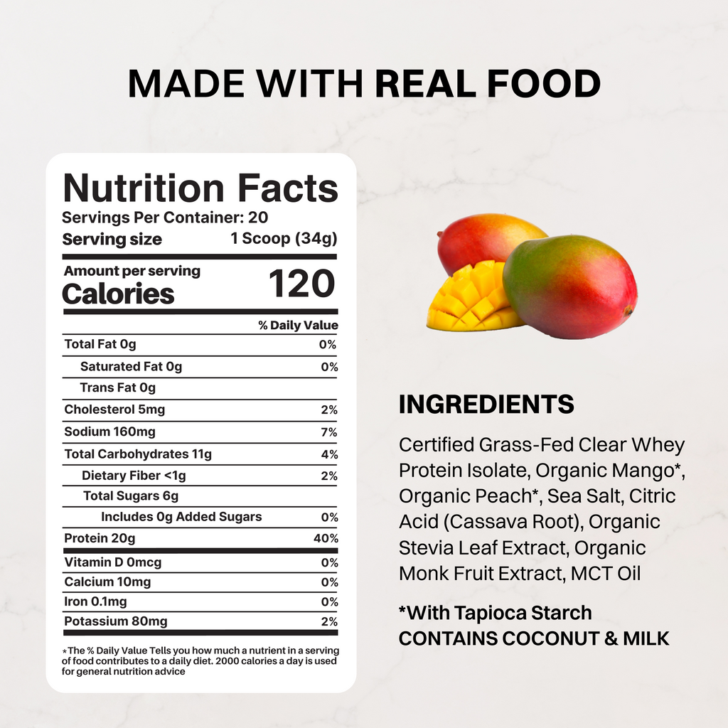 Frosted Mango Clear Protein Powder — 20 Servings
