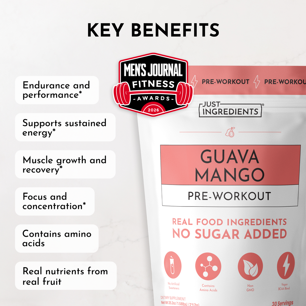 Guava Mango Pre-Workout — Real Fruit Energy, 30 Servings