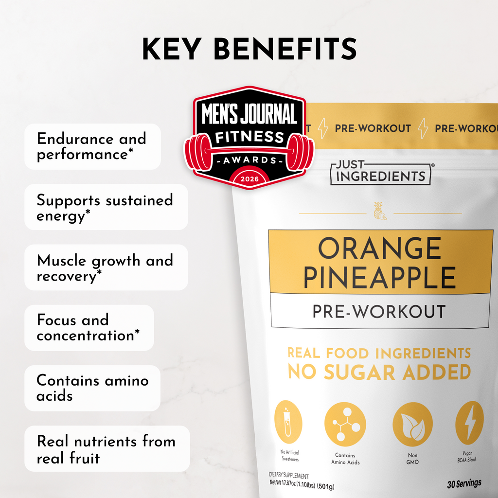 Orange Pineapple Pre-Workout — Natural Citrus Formula (30 Servings)