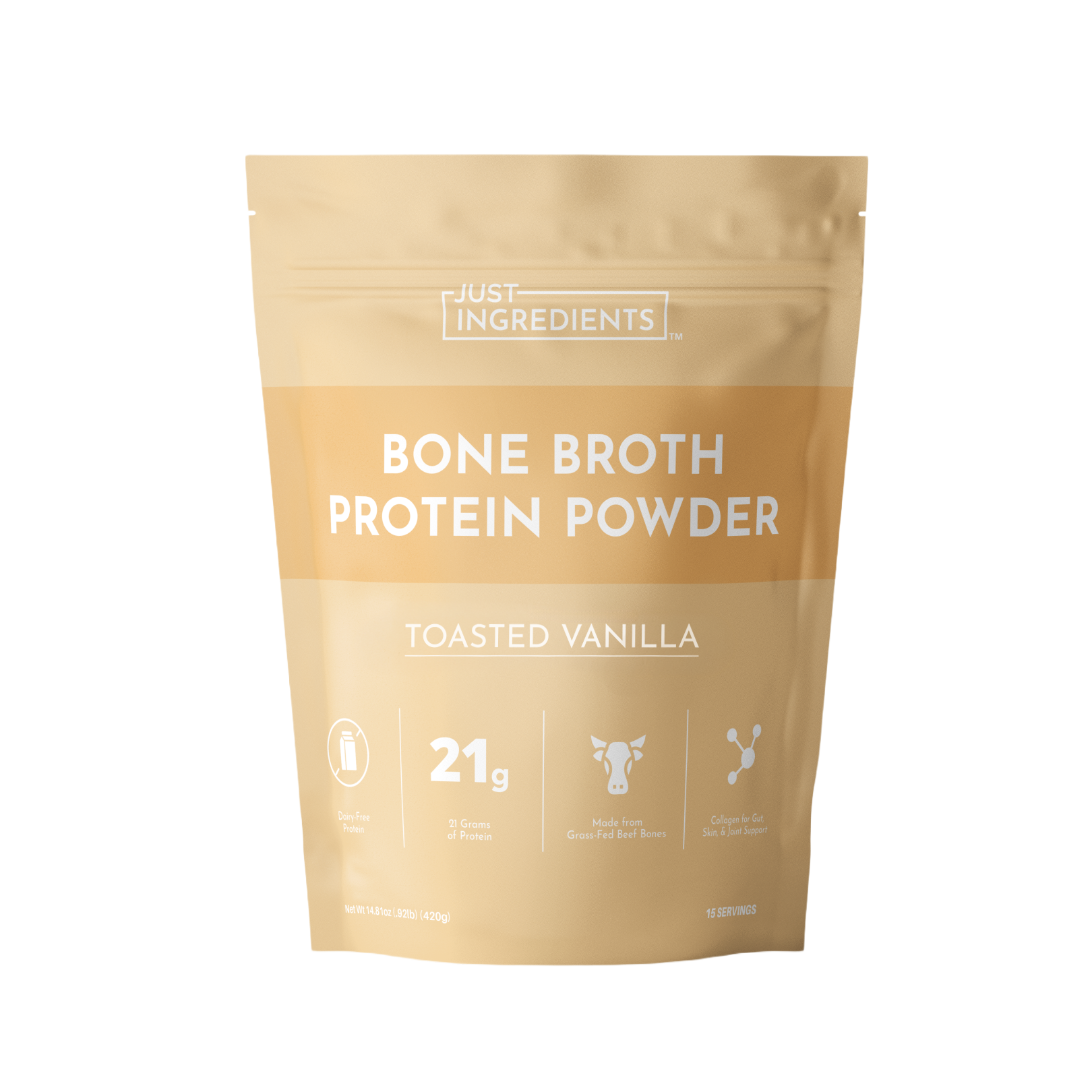 Toasted Vanilla Bone Broth Protein Powder — 15 Servings