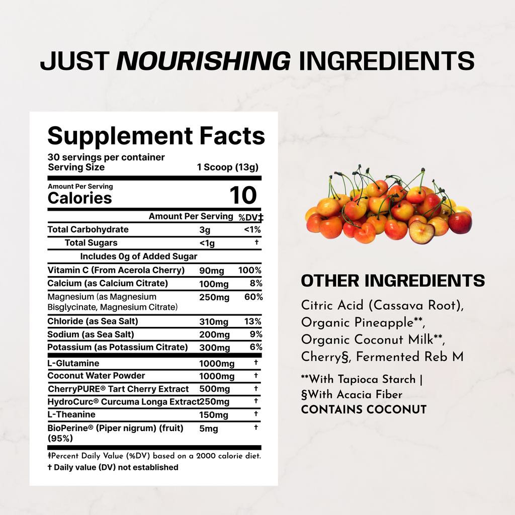 Golden Cherry Recovery Drink