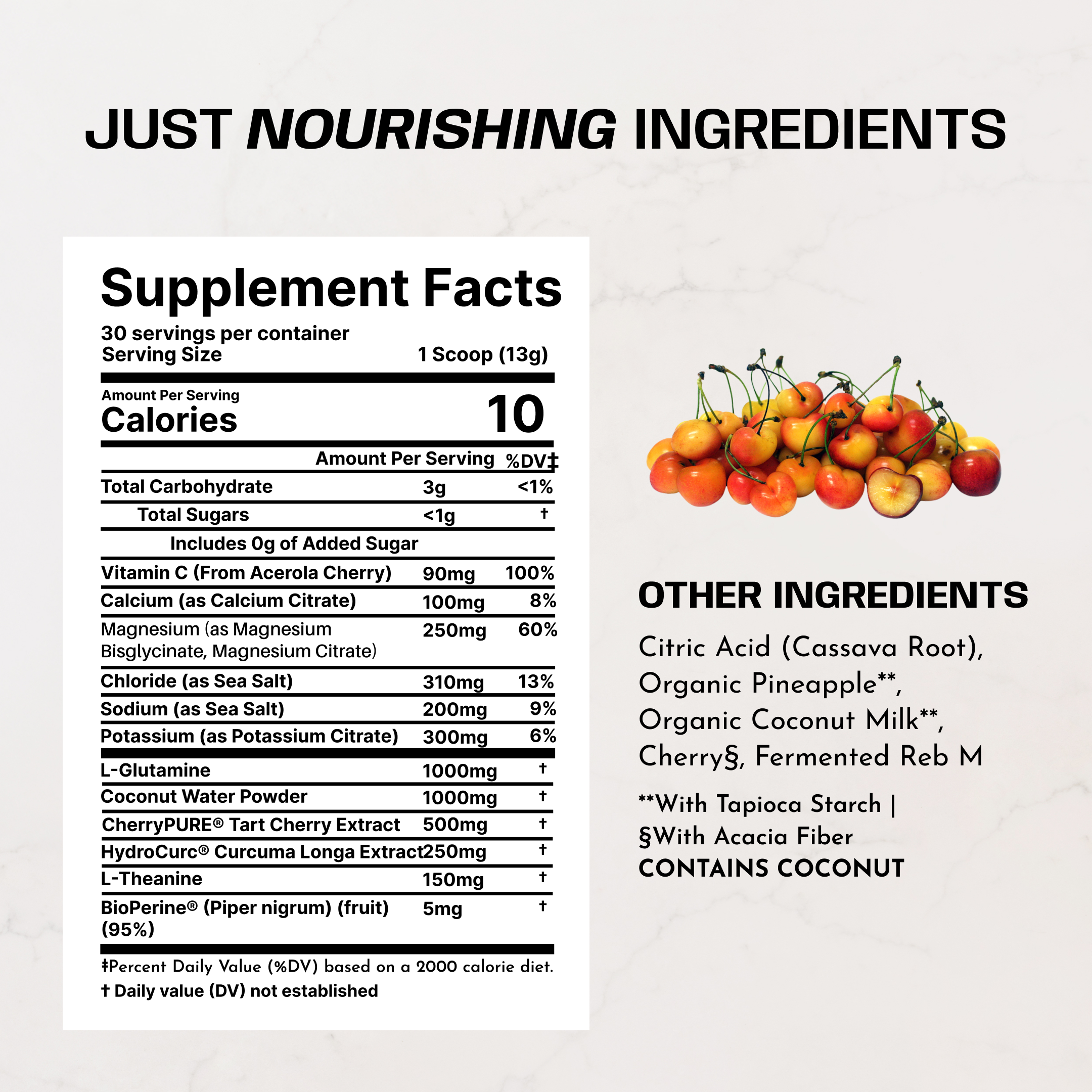 Golden Cherry Recovery Drink