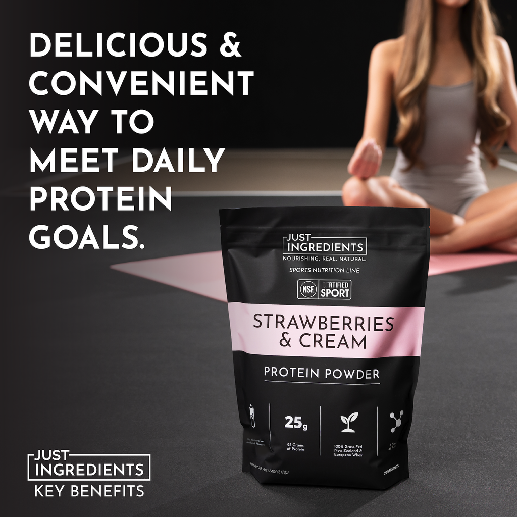 Strawberries & Cream Protein Powder — NSF Certified, 25g