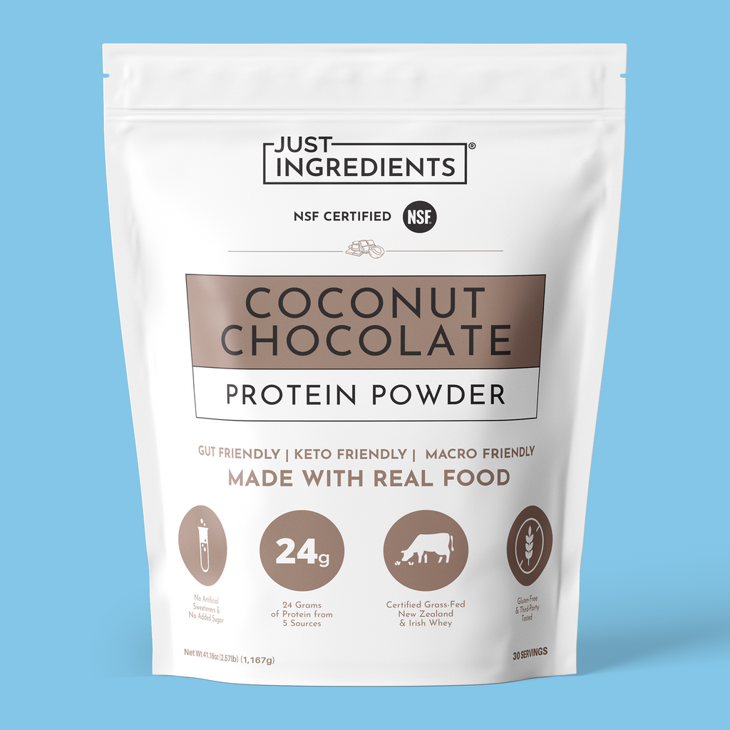 Coconut Chocolate Protein Powder - 24g Protein, Grass-Fed Whey Blend