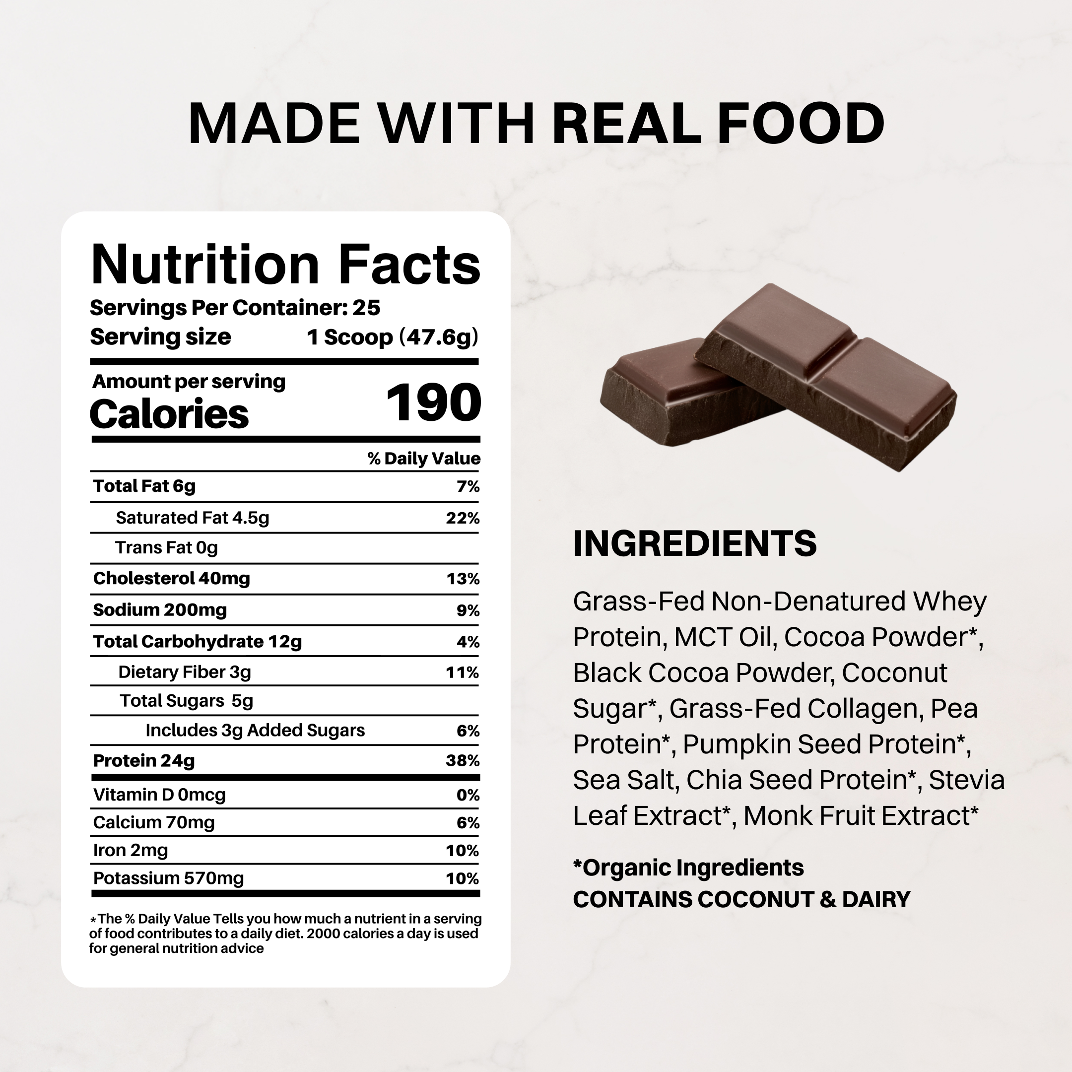 Daneise's Double Chocolate Protein Powder