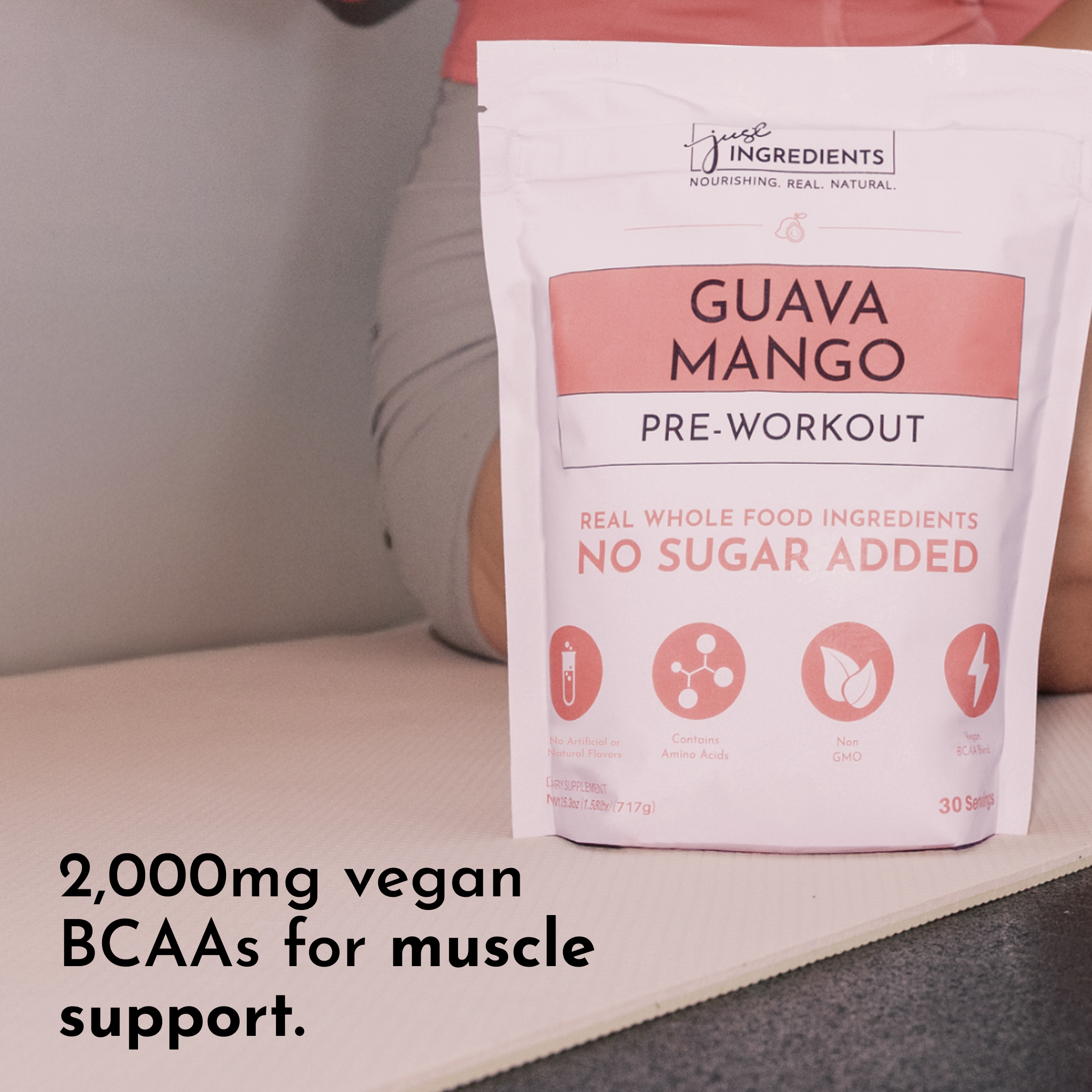 Guava Mango Pre-Workout — Real Fruit Energy, 30 Servings
