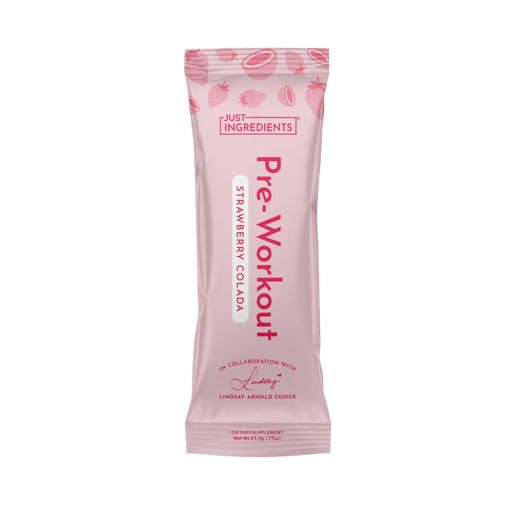 Strawberry Colada Pre‑Workout Stick by Lindsay Arnold
