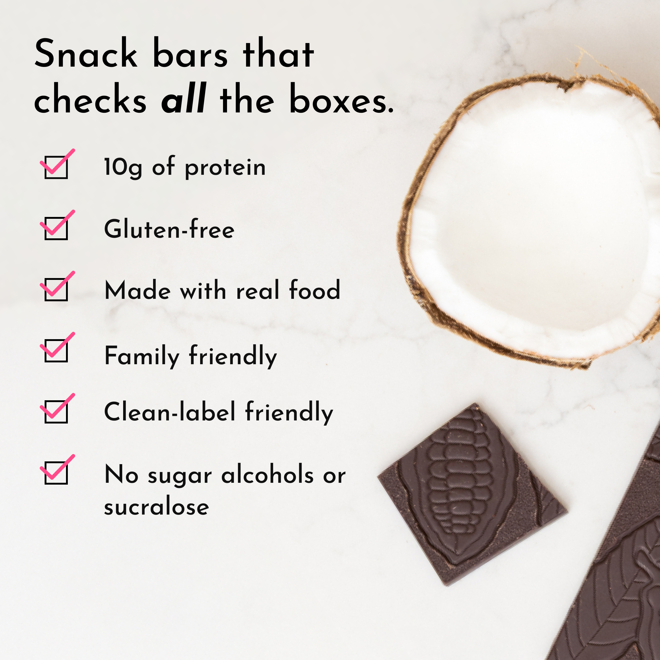 Protein Snack Bar - Coconut Chocolate Chip (12-pack)