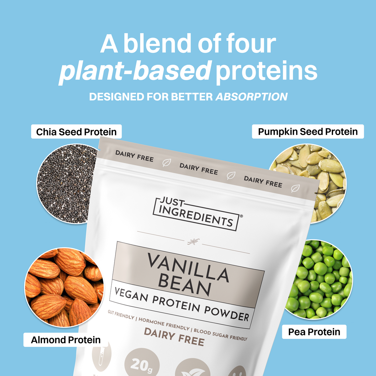 Vegan Vanilla Bean Protein Powder