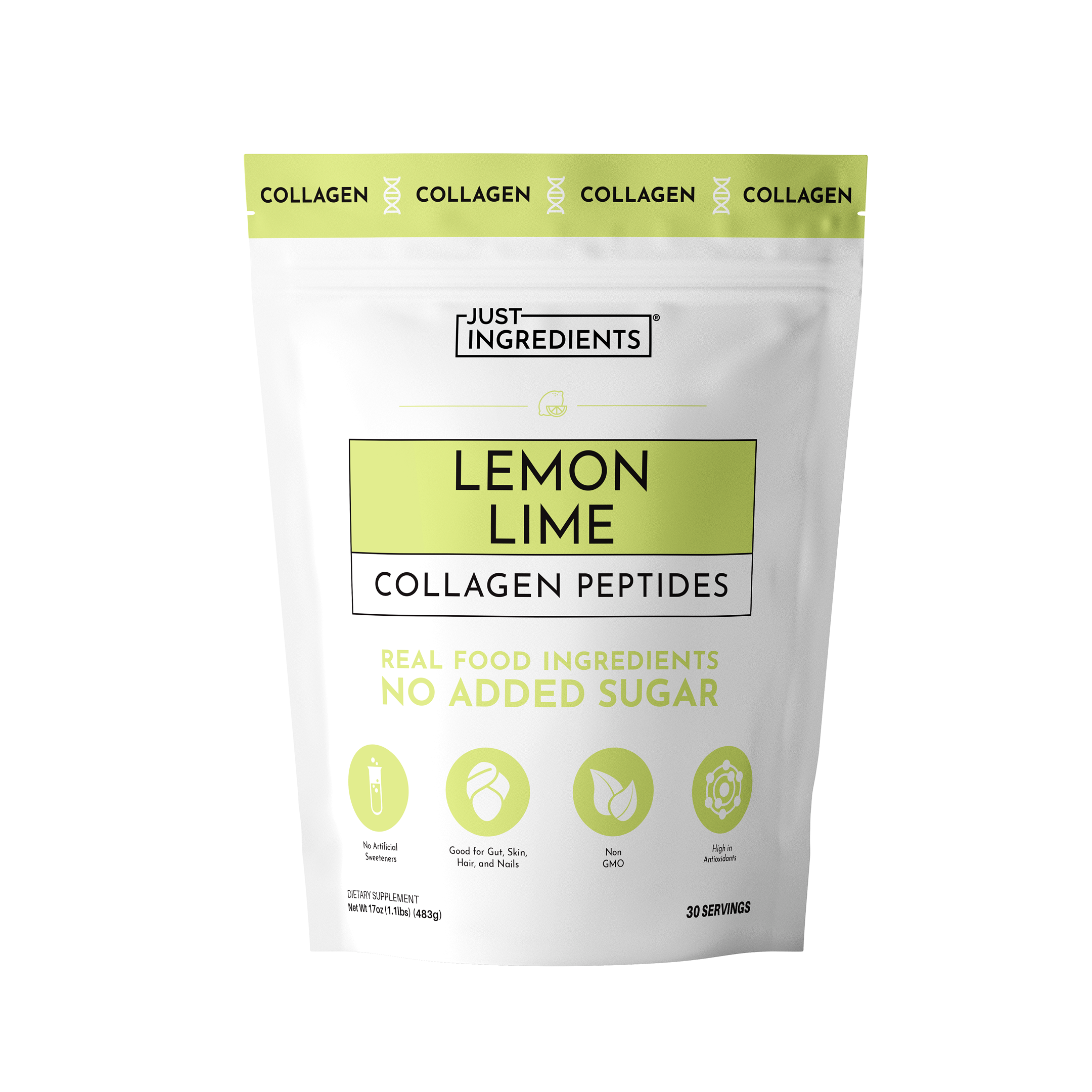 Lemon Lime Collagen Peptides — 30 Servings