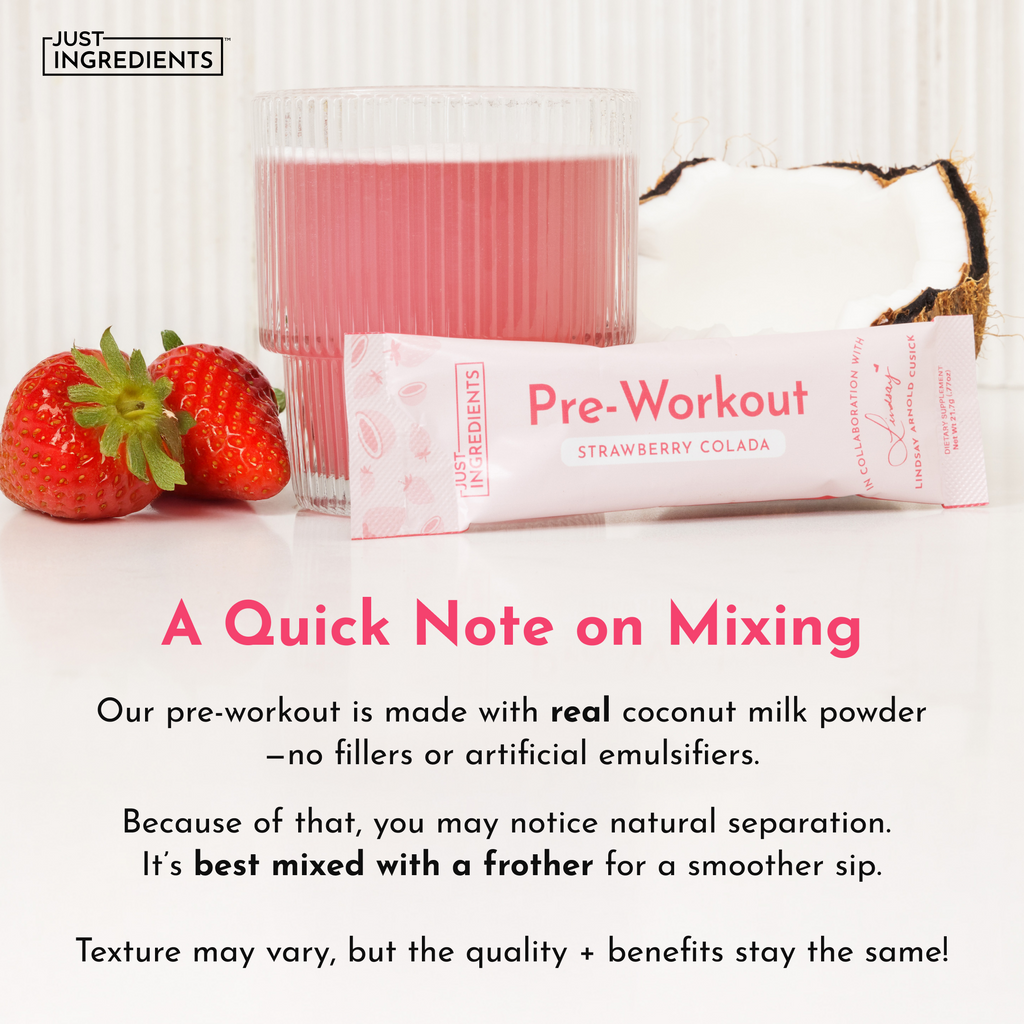 Strawberry Colada Pre‑Workout Stick by Lindsay Arnold
