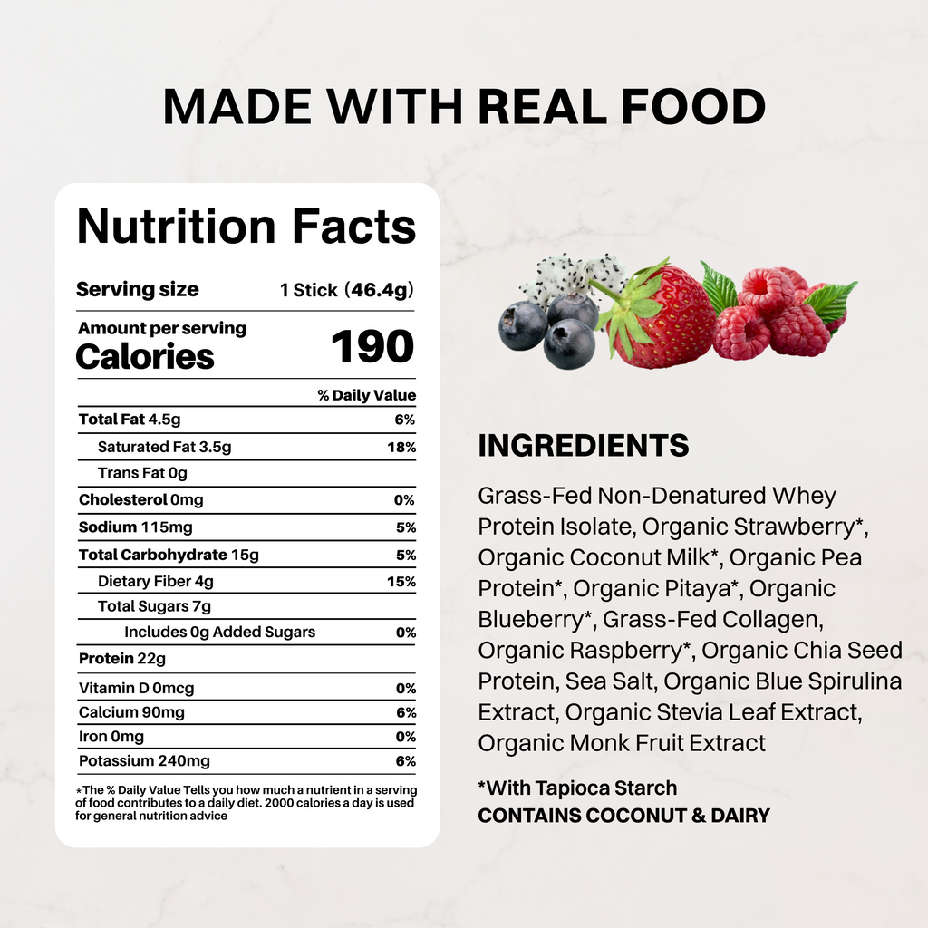 Mountain Berry Protein Powder Stick - Single-Serve, 22g Protein