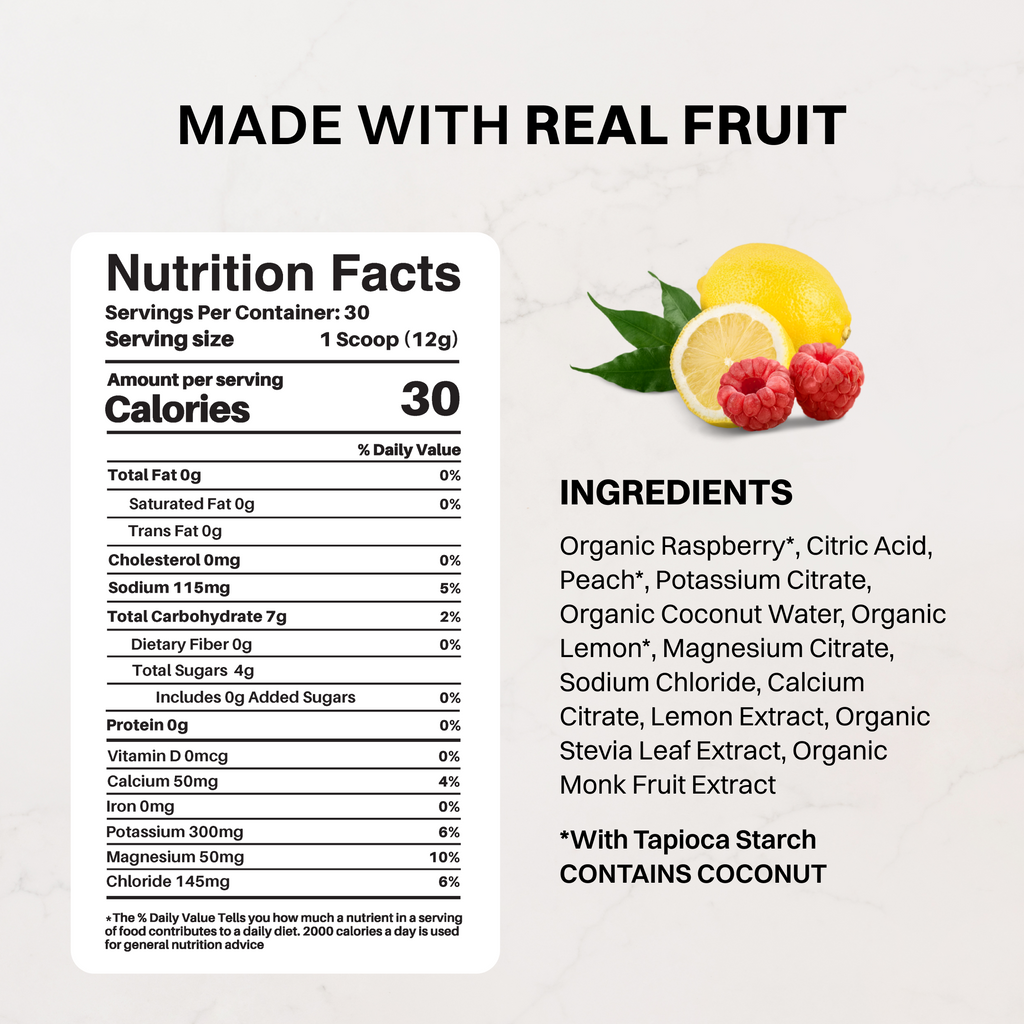 Raspberry Lemonade Electrolyte Drink Mix